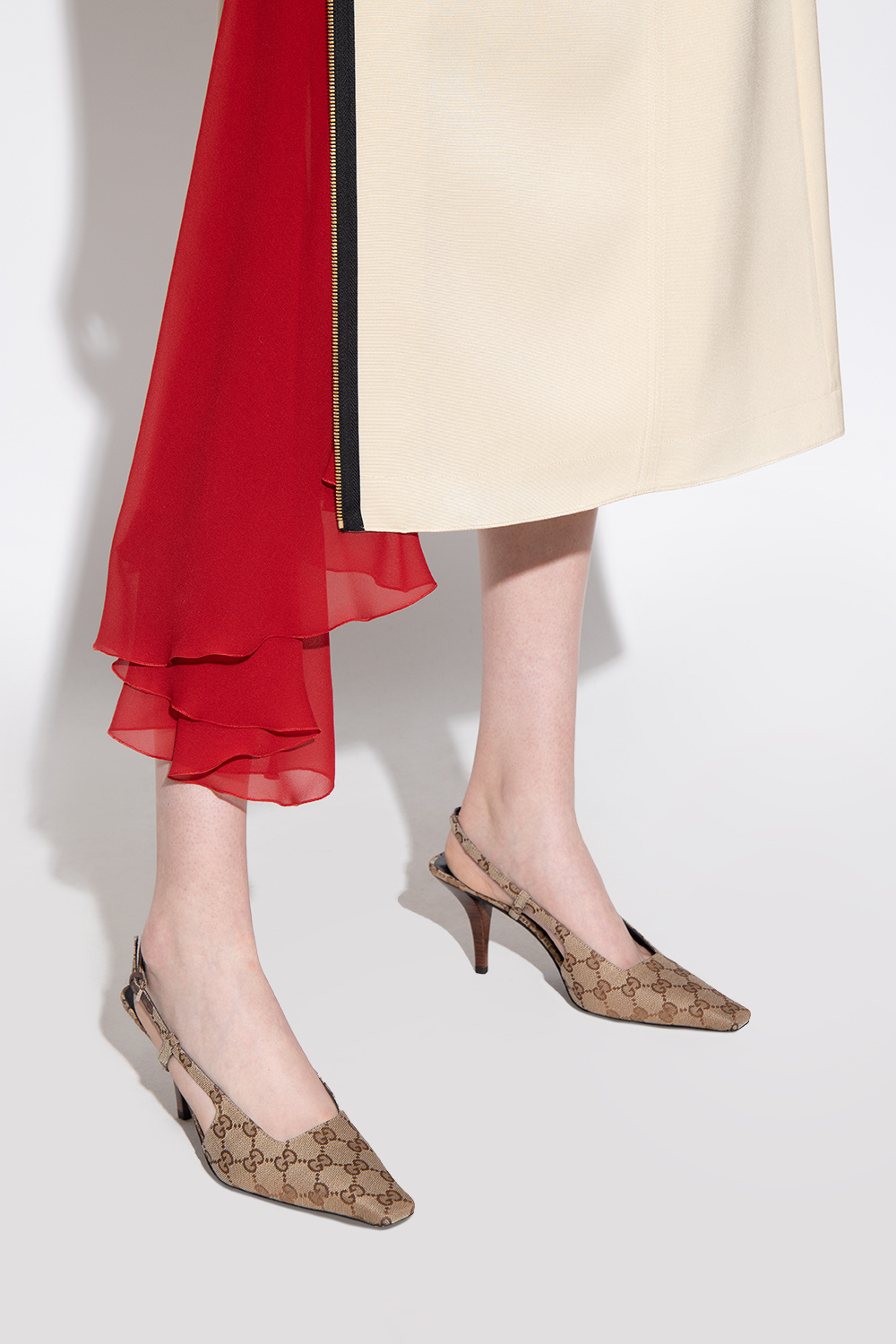 Gucci best sale slingback pumps